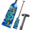 Hornet STING X33 Blue Dragon Adjustable Dragon Boat Paddle IDBF Approved Available in Adjustable length