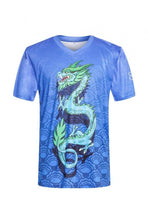 Load image into Gallery viewer, Blue Dragon Short Sleeve Shirt
