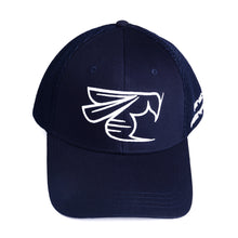 Load image into Gallery viewer, Hornet Mesh Back Cap in Navy Blue with White Logo
