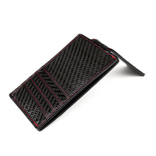 Load image into Gallery viewer, Cove 8 Carbon Fibre Money Clip Red Wallet
