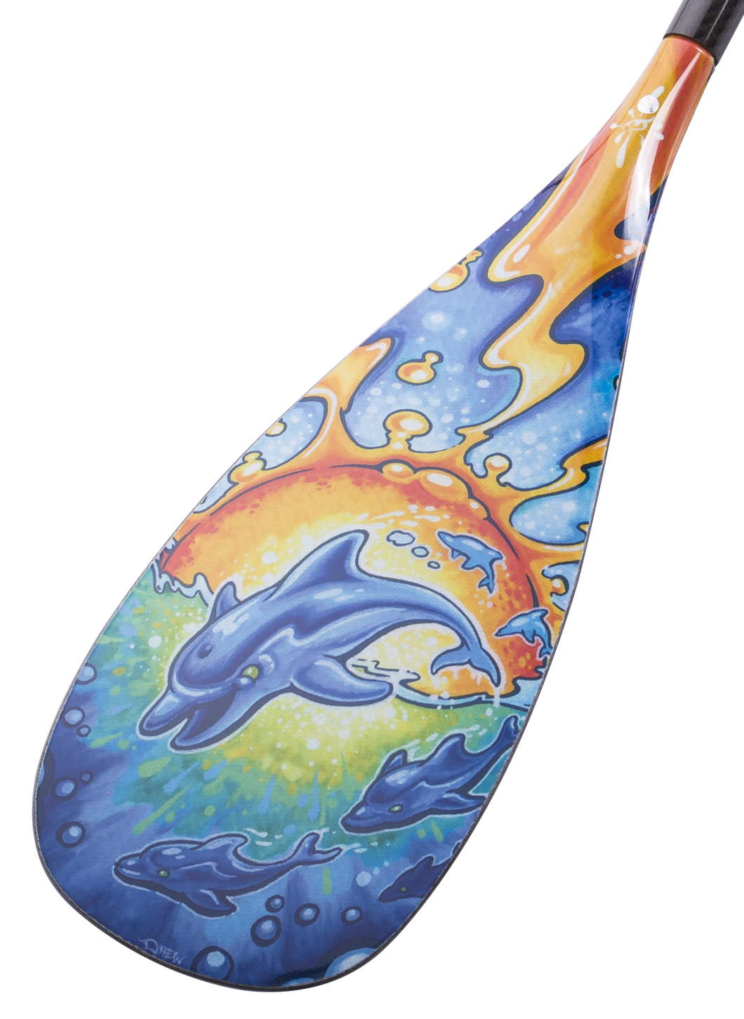 Dolphin B6 Kids SUP Paddle Rubber Edge SUP Paddle Design by Drew Brophy- 84 Square Inch Blade - Hornet Watersports