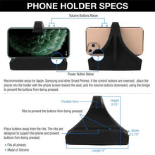Load image into Gallery viewer, Silicone Phone Holder Compatible with Concept 2 Rowing Machine, SkiErg and BikeErg
