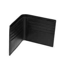 Load image into Gallery viewer, Cove 8 Carbon Fiber Wallet in Black Genuine Leather RFID Blocking Bifold with Gift Box (Black)
